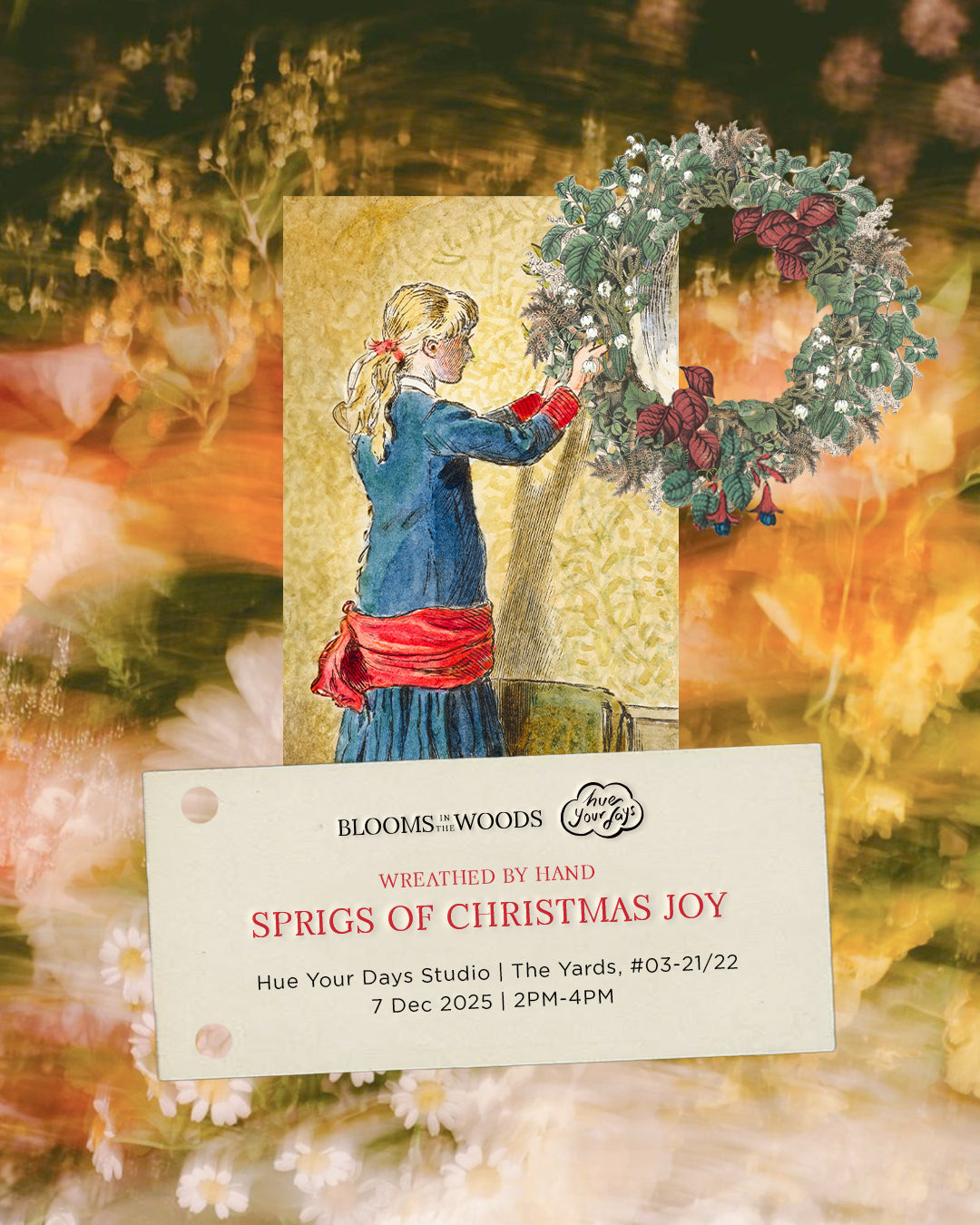 Christmas Wreath Workshop with Blooms in the Woods